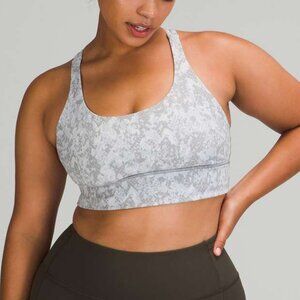 Lululemon Energy Bra Longline *Medium Support, B–D Cups Hideaway Camo Starlight